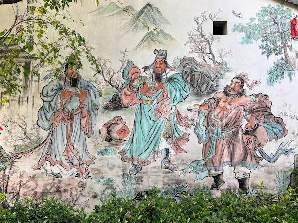 深圳の観光地、甘坑古鎮の関帝廟