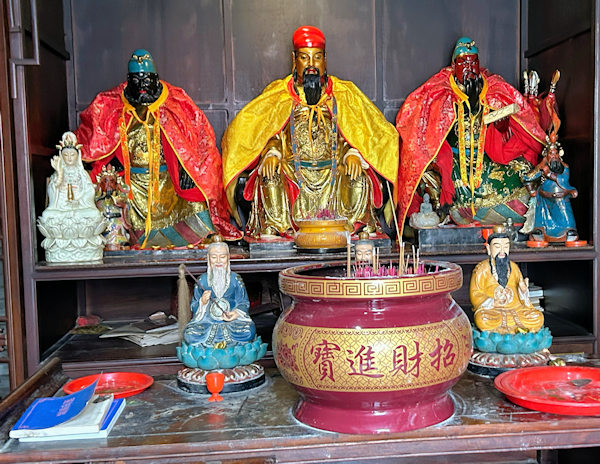 深圳の観光地、甘坑古鎮の関帝廟