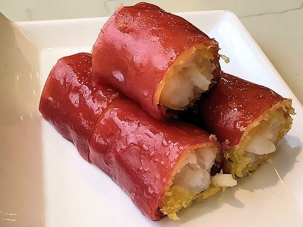 深圳・蘩楼のエビ入り紅米腸