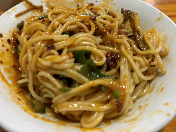 重慶で食べた混ぜそば