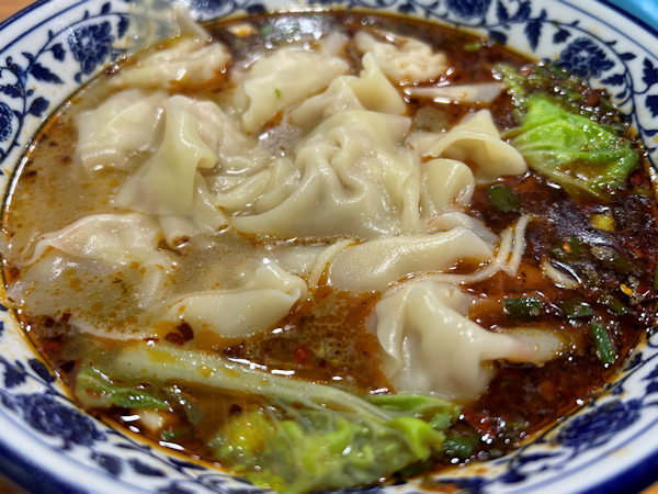 本場重慶で食べた抄手（ワンタン）