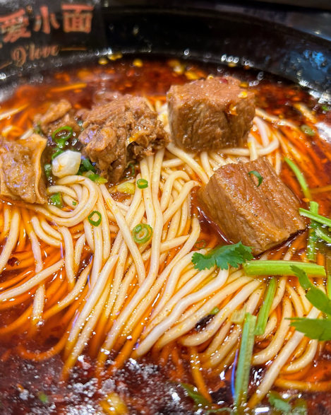 深圳で食べる牛肉重慶小麺