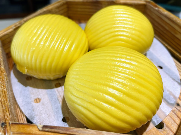 深圳の飲茶（蘩楼、流沙包、カスタードクリーム饅頭）