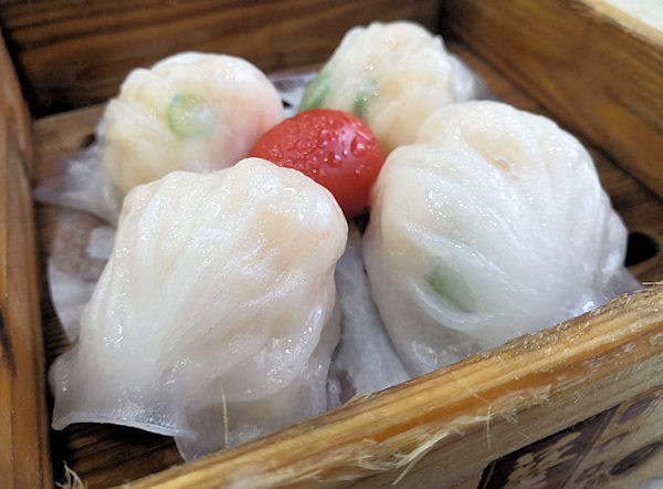 深圳の飲茶（蘩楼、エビ餃子）