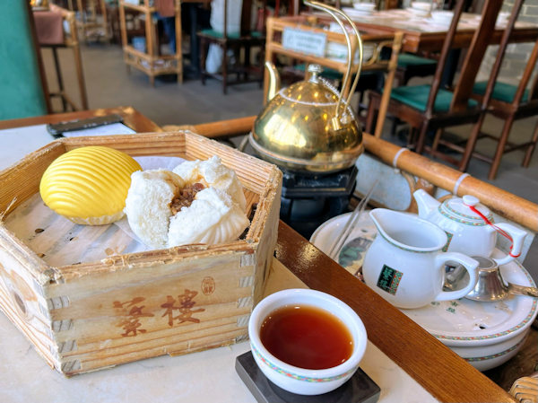 深圳の蘩楼で早茶