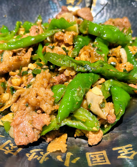 湖南料理の辣椒炒肉